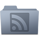 RSS Folder Graphite icon